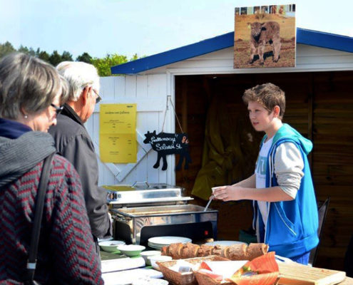 Marktstand Galloway Genussfleisch